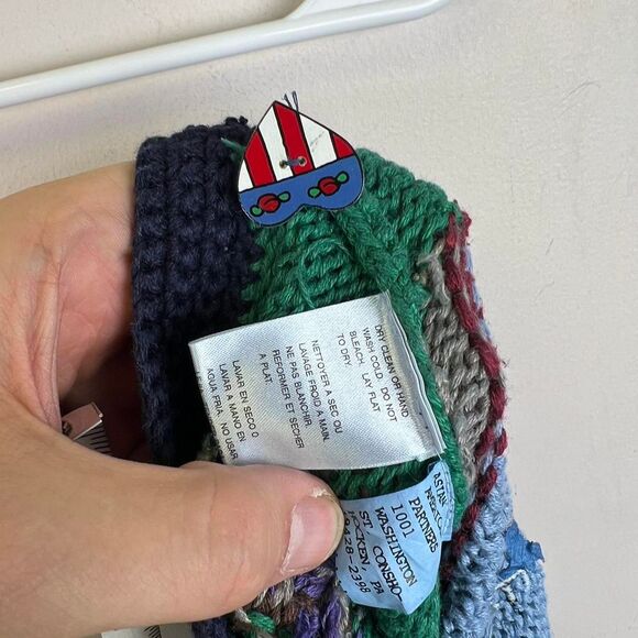 Eagle's Eye Farm Country Cow Festival Sweater Boho Size M - Picture 8 of 8